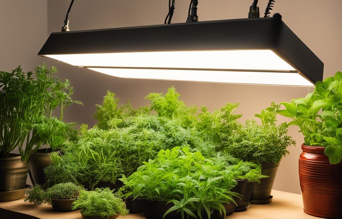 how to set up grow lights for indoor plants